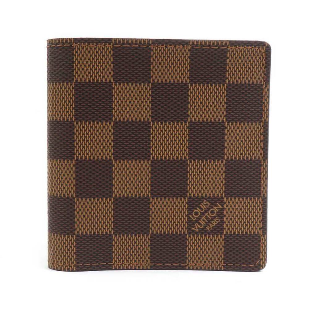 Louis Vuitton Wallet Damier Portefeuille Cartes Credit Canvas Ebene Brown